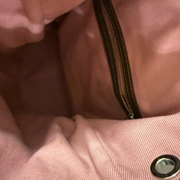 Burberry Pink and Black Plaid Tote - Picture 5 of 11